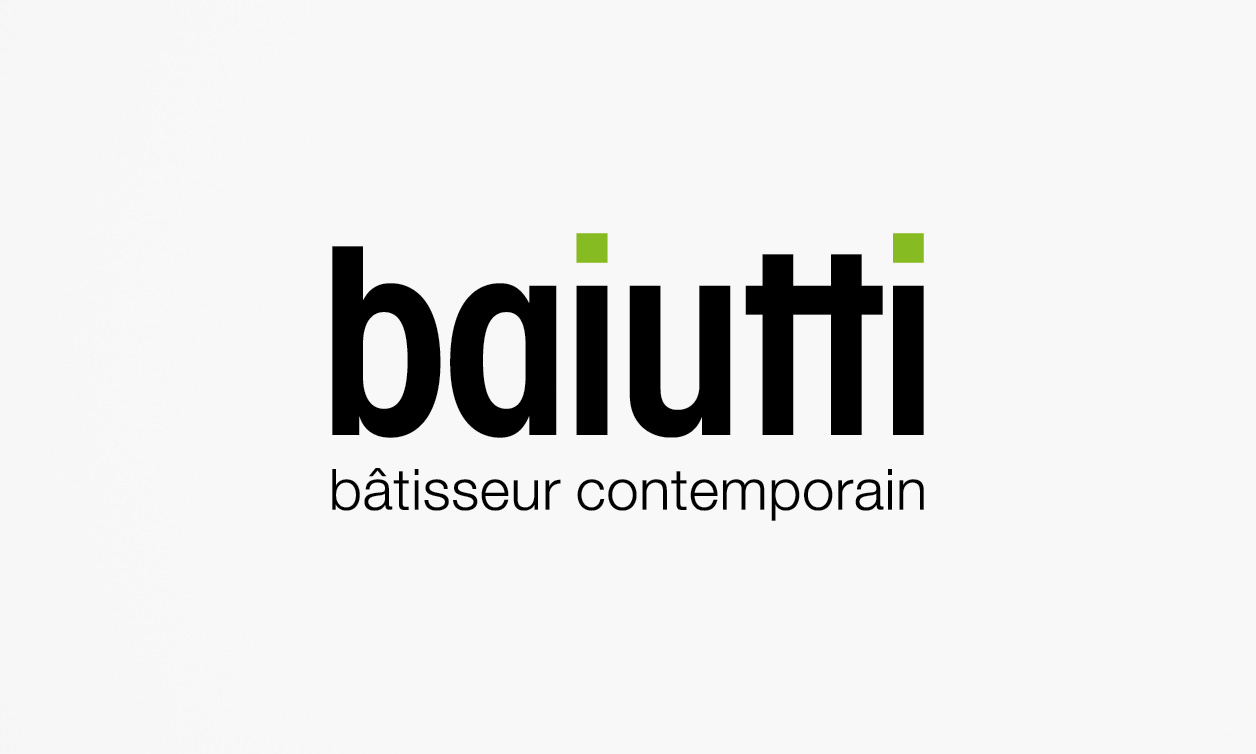 Baiutti corporate identity logo entreprise générale construction